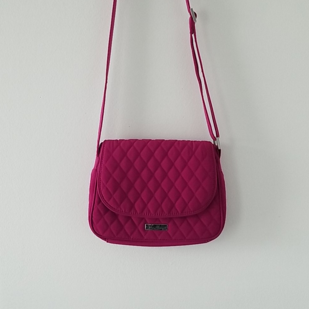 Vera Bradley Magenta Medium Flap Crossbody Purse